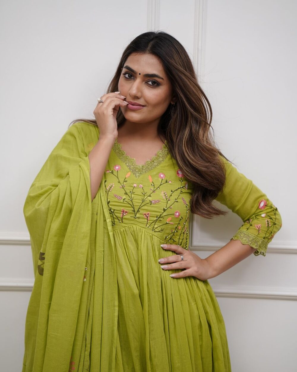 Beautiful Embroidery With Suqes Heavy Suit - Image 15