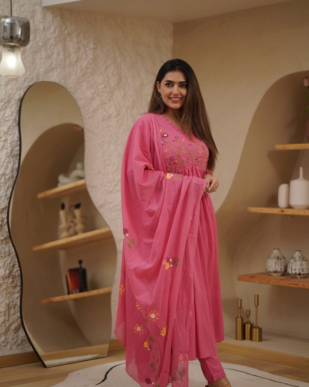 Beautiful Embroidery With Suqes Heavy Suit - Image 28