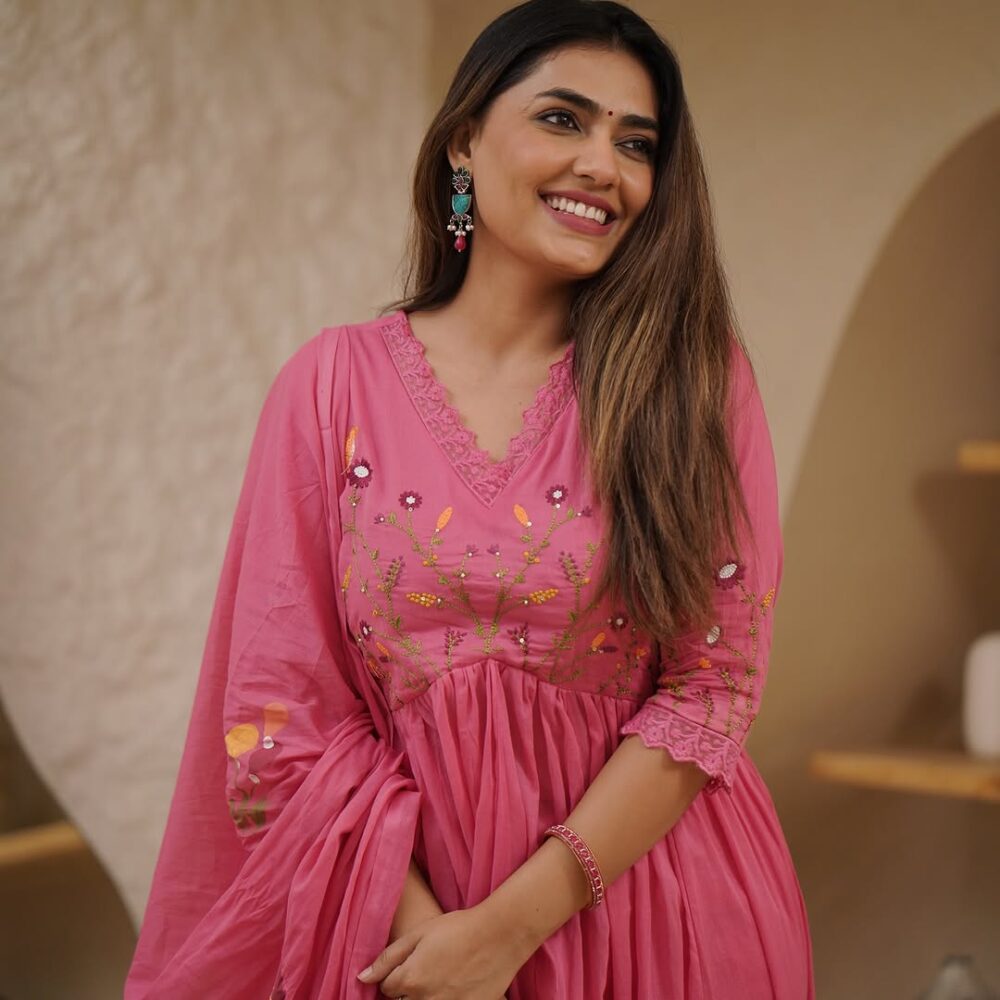 Beautiful Embroidery With Suqes Heavy Suit - Image 24