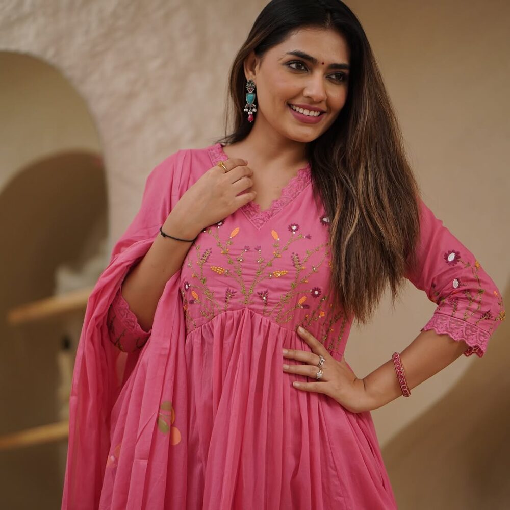 Beautiful Embroidery With Suqes Heavy Suit - Image 22