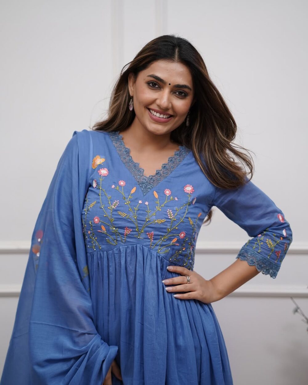 Beautiful Embroidery With Suqes Heavy Suit - Image 31
