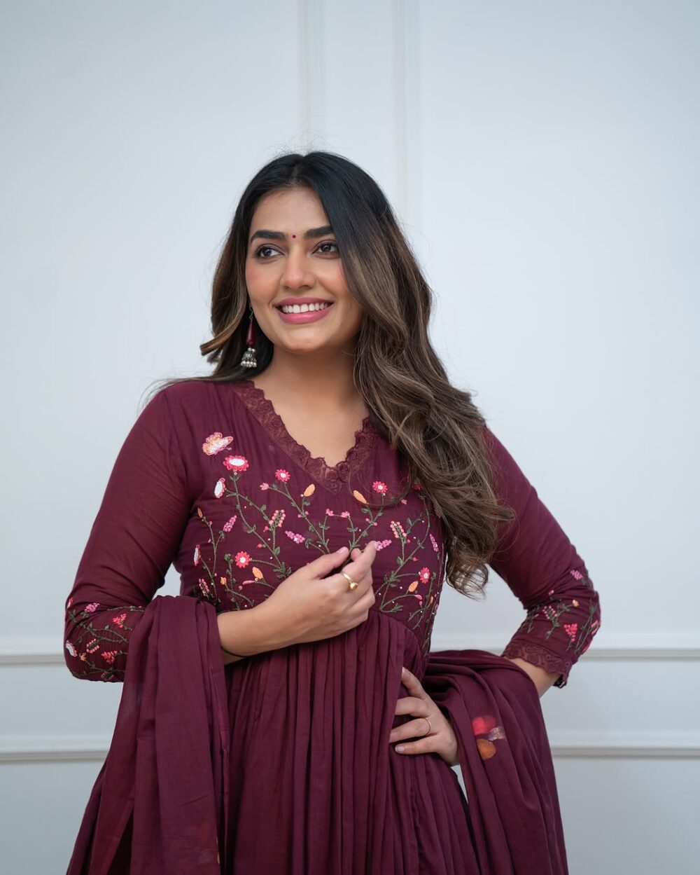 Beautiful Embroidery With Suqes Heavy Suit - Image 39